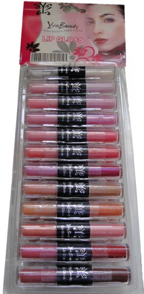 Lip Gloss Cintilante Yvis Beauty com 24 unidades