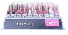 Batom Erato 10 Cores Display com 60 Cores Mistas com Provado